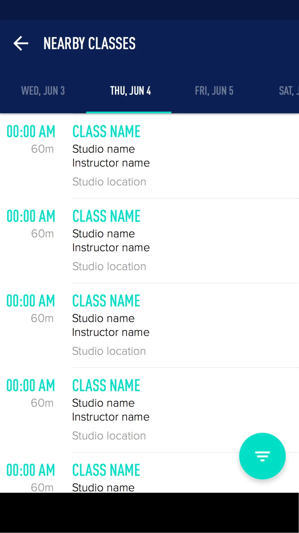 Designing ClassPass for Android