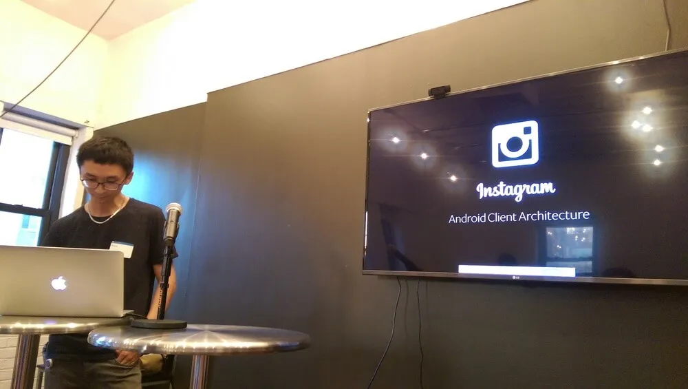 Android tech talks from Uber, Instagram and LinkNYC. Members were treated to sliders, copious amounts of wine & beer. Pizza from the awesome Button team.