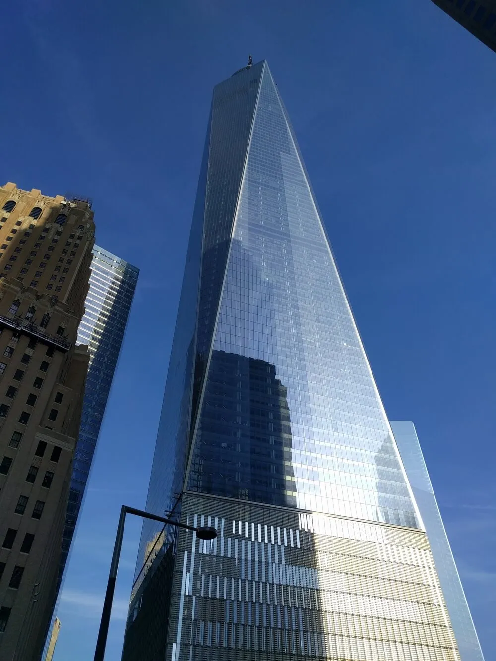 Across the street from AMEX headquarters.