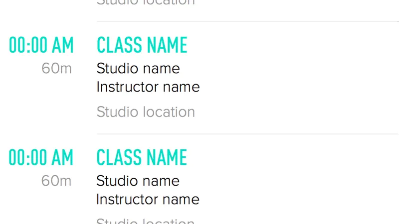 Designing ClassPass for Android