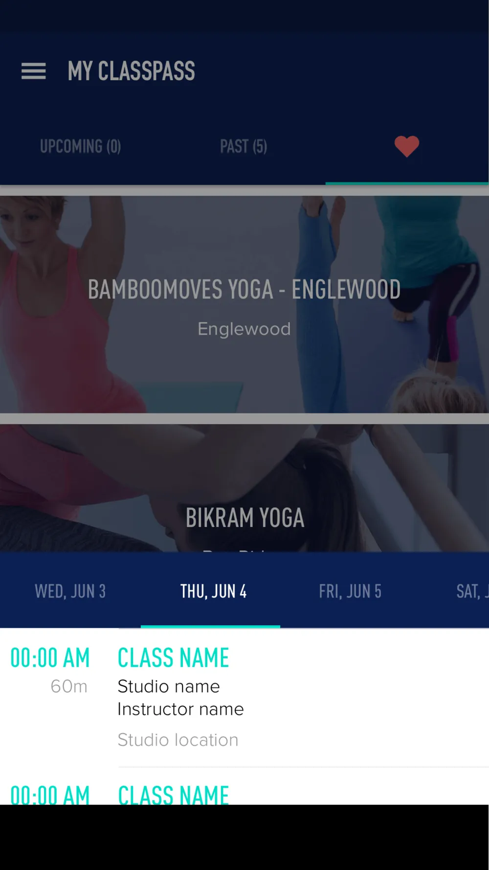 ClassPass - Favorite Expand