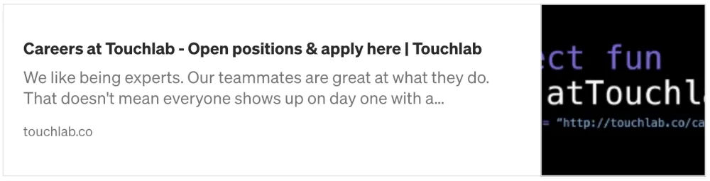 Careers at touchlab