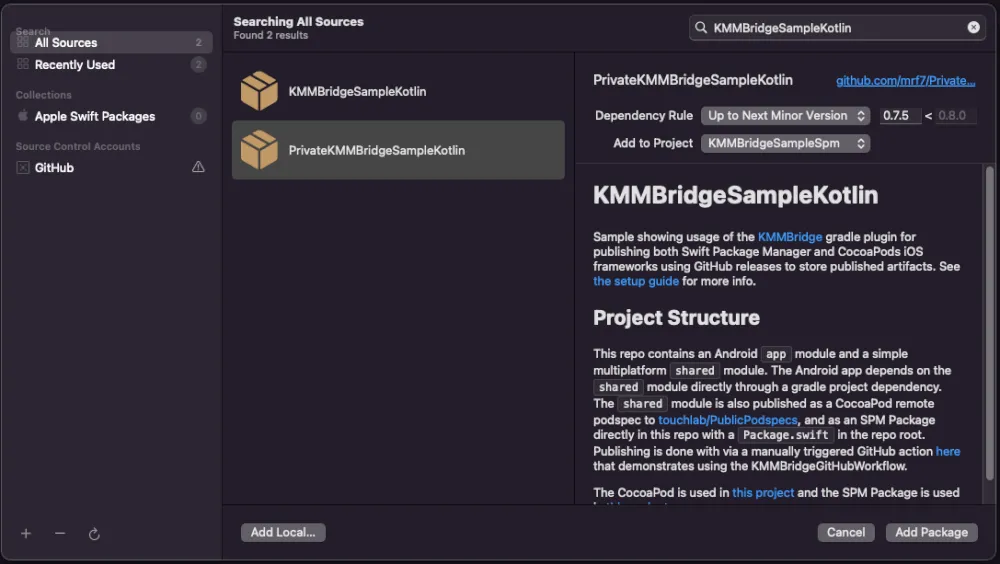 Add Package