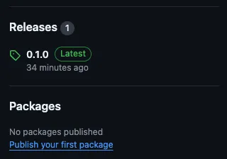 GitHub release screenshot