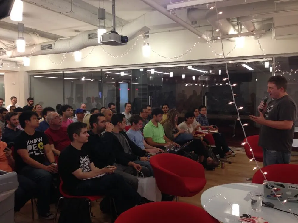 We threw our second annual “Sorry You’re Not at I/O” party at Peloton Cycle. Partygoers were greeted with a never-ending supply of pizza & buckets of beer.