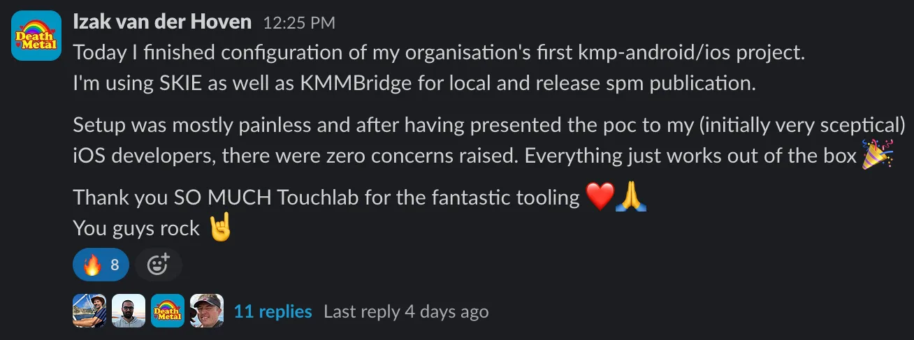 Slack thanks