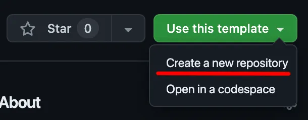 Use this template button screenshot